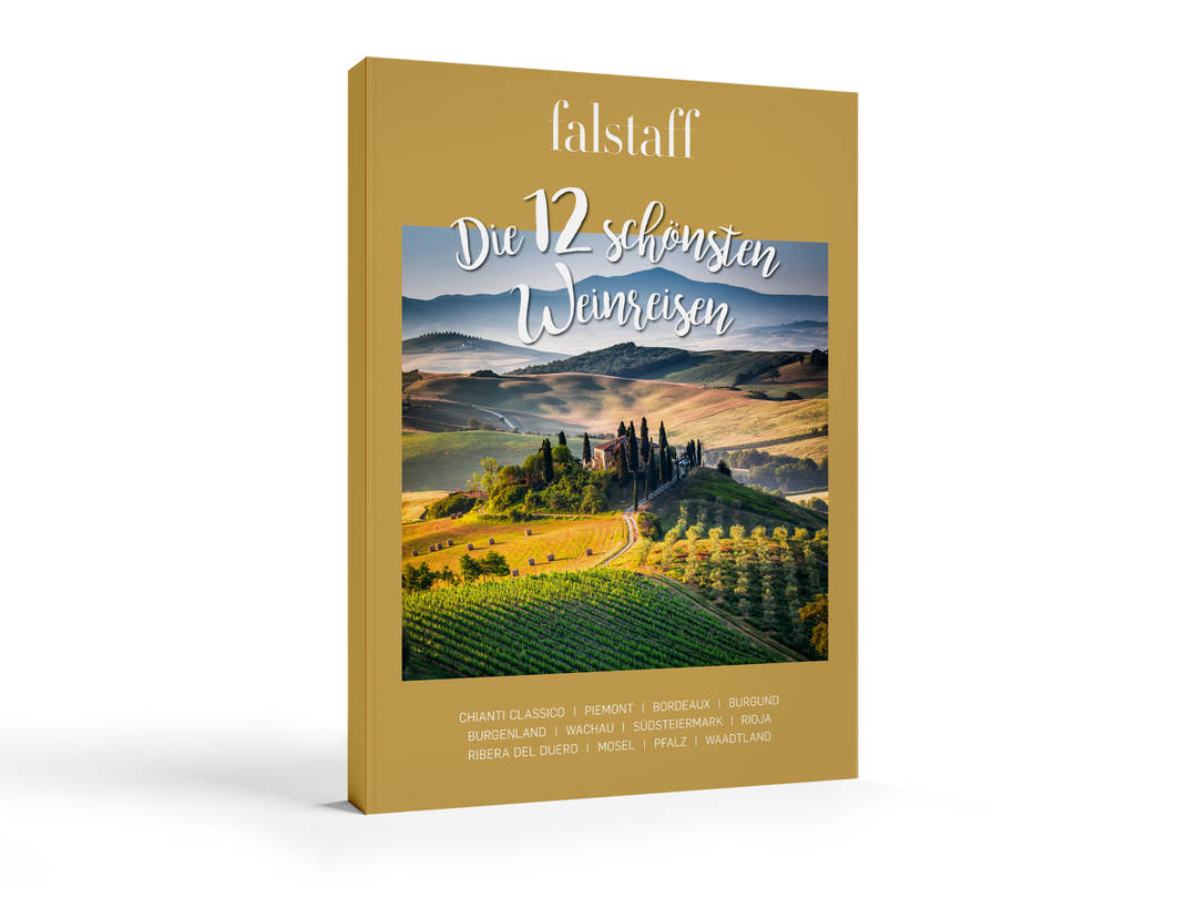 Falstaff travel book "The 12 most beautiful wine trips"